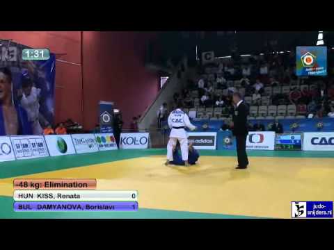 Judo 2012 European Championship U23 Prague: Kiss (HUN) - Damyanova (BUL) [-48kg]
