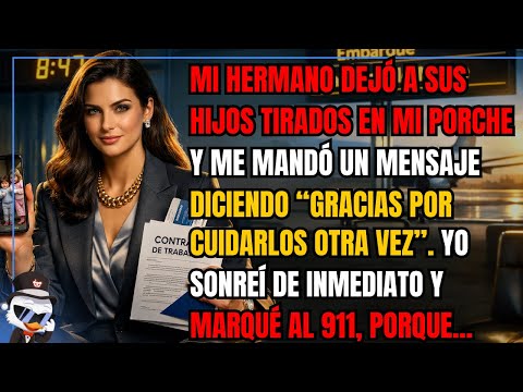 Mi hermano dejó a sus hijos tirados en mi porche y me mandó un mensaje diciendo...
