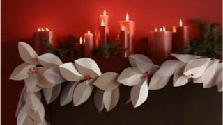 Christmas Decorating Ideas: DIY Paper Christmas Garland