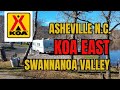 KOA Asheville East campgrounds - Asheville Black Mountain NC - Swannanoa Valley