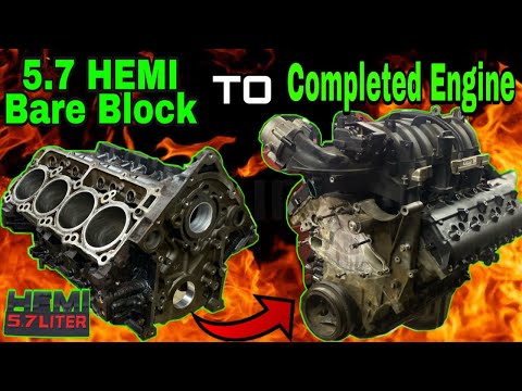 5.7 HEMI Rebuild how to go from Bare Block to COMPLETED ENGINE