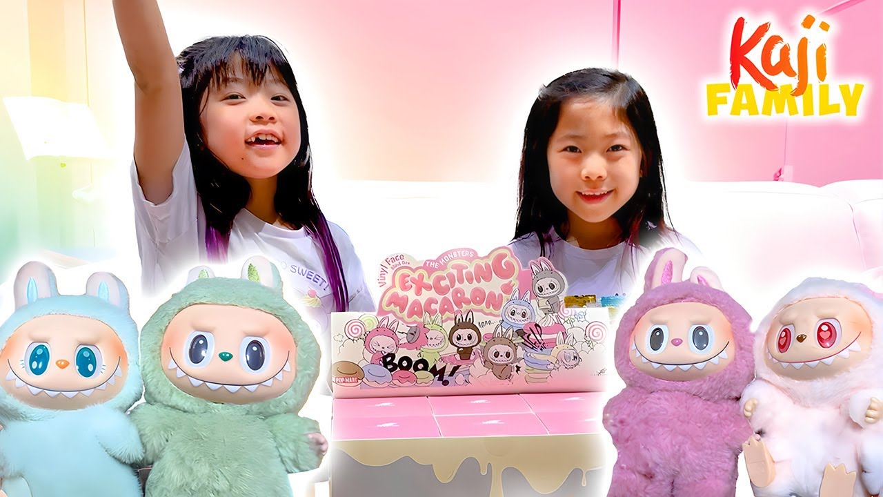 EXCITING MACARON LABUBUS! Emma & Kate Unbox Pop Mart Labubus!