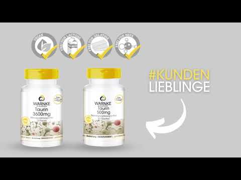 Kundenlieblinge: Taurin 500mg & 3000mg von Warnke Vitalstoffe