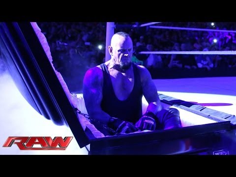 Video: The Undertaker rises from a coffin and attacks Brock Lesnar