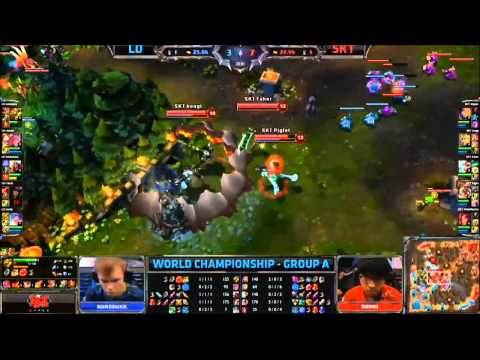 LOL WCS 2013 Day5 SKT T1 vs Lemondogs Highlight