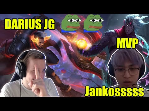 Jankos played Darius in the jungle and was able to carry a very strong team by Hans sama