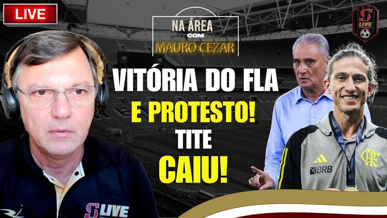 VITÓRIA DO FLAMENGO E PROTESTO DA TORCIDA! TITE CAIU! | DEBATE AO VIVO COM MAURO CEZAR #117