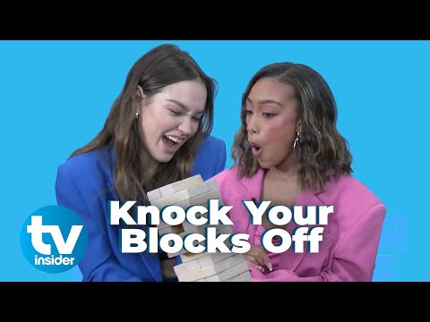 CRUEL SUMMER stars Sadie Stanley & Lexi Underwood play KNOCK YOUR BLOCKS OFF | TV Insider
