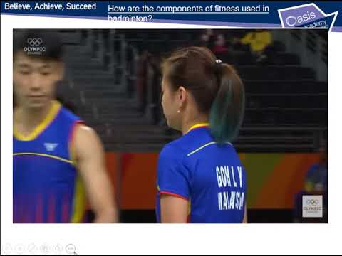 Unit 2 Learning Aim B - Components of fitness in badminton