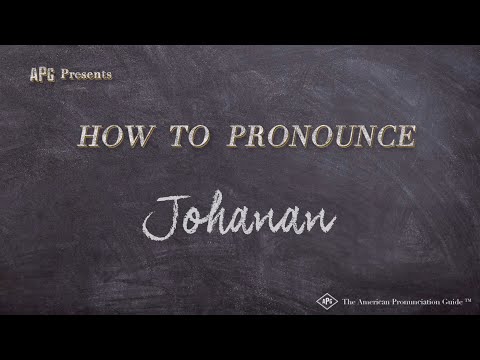 How to Pronounce Johanan (Real Life Examples!)