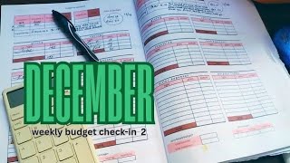 weekly budget check-in (# 2 December)