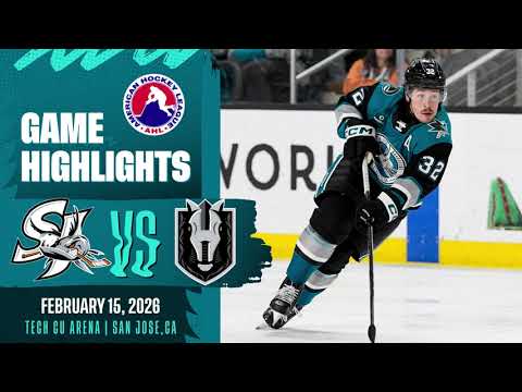 AHL HIGHLIGHTS | San Jose Barracuda vs. Henderson Silver Knights | February 15, 2026