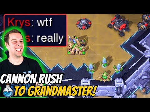 Terran can't believe what I did to him! | Cannon Rush to Grandmaster #2 StarCraft 2