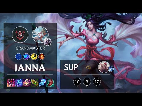 Janna Support vs Rakan - EUW Grandmaster Patch 11.15