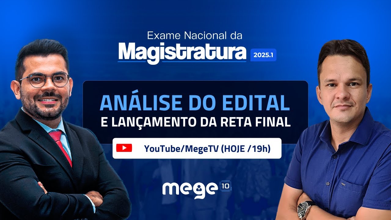 Análise do edital ENAM + lançamento da turma de reta final