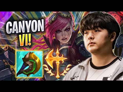 CANYON INTENSE GAME WITH VI! - DK Canyon Plays Vi JUNGLE vs Rell! | Season 2023