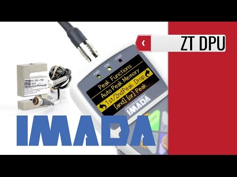 IMADA ZT DPU - Digital Force Gauge with Remote Sensor (product video presentation)