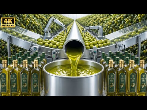 Inside the 2,000,000 LB Olive Plant – The INSANE Extraction of Modern Liquid Gold Production