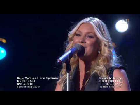 2. Jessica Andersson - I Did It For Love - Omgång 2 (Melodifestivalen 2010 Andra Chansen)
