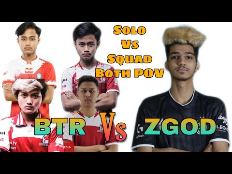 What GodL ZGOD Did With BTR In PMWL | Both POV | Solo Vs Squad | Shaktimaan Gaming