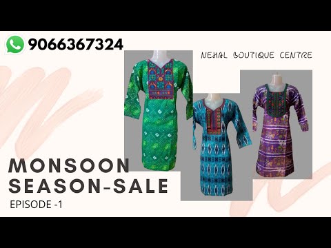 Women's batic hand block printed and embroidered pure cotton...