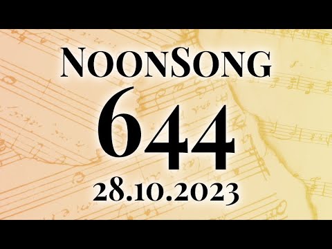 NoonSong Samstag, 28 de outubro de 2023, 12h: Johann Sebastian Bach: Motette Komm, Jesu, komm BWV 229