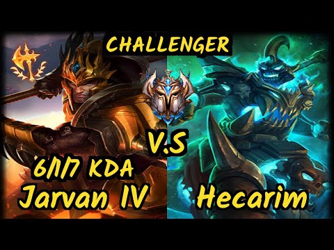 AHG Kadir (JARVAN IV) vs HECARIM - 6/1/7 KDA JUNGLE CHALLENGER GAMEPLAY - EUW