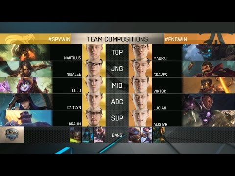 SPY vs FNC Highlights - SPLYCE vs FNATIC - EU LCS Week 6 - SPRING 2016