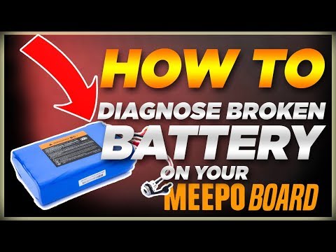 How to diagnose broken battery on meepo board