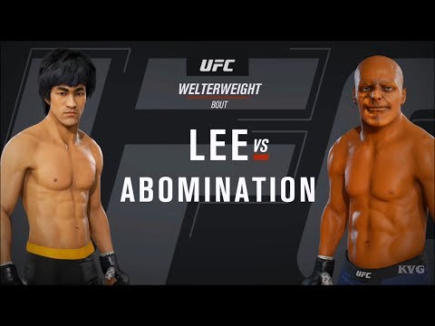 EA Sports UFC 3 - BRUCE LEE vs ABOMINATION - Gameplay (HD) [1080p60FPS]