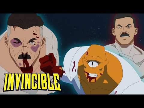 Allen & Omni-Man’s EPIC Fight Against The Viltrumites | Invincible Season 3