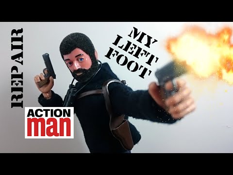 EASY repair vintage ACTION MAN broken FOOT