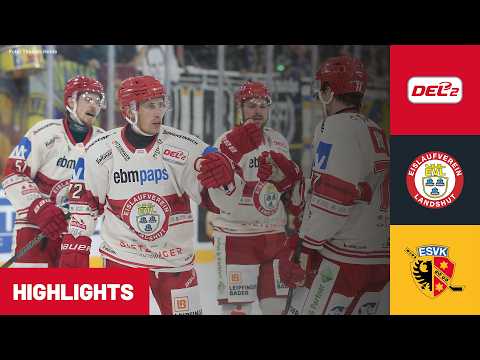 DEL2: EV Landshut vs ESV Kaufbeuren | Highlights