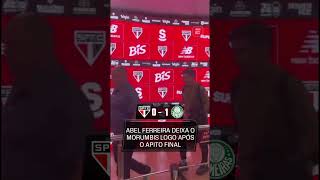 Abel Ferreira deixou o Morumbi logo após o fim do jogo entre São Paulo e Palmeiras
