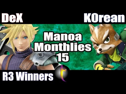 MM15 Singles: SSB Wii U - WR3 - DeX vs K0rean