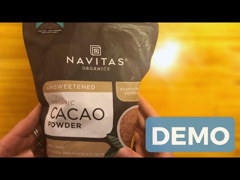 Navitas Organics Organic Cacao Powder FULL DEMO