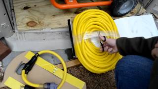 100ft 10/4 AWG Generator Cord Voltage drop test