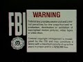 FBI Copyright Warning Warner Home Video VHS EXTENDED