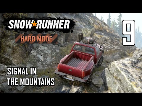 SnowRunner Hard Mode Strategic Walkthrough Ep 9 - Signal In The Mountains