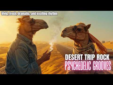 WILD Psychedelic Desert Trip Rock – DEEP Basslines 70s Grooves Mix for Work, Focus & Relaxation