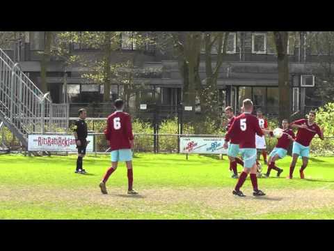 10 april 2016 Zwaluwen Utrecht 11 1 - UVV 1 com 2-1 Doelpunt Nick, assist Frank (0-1)