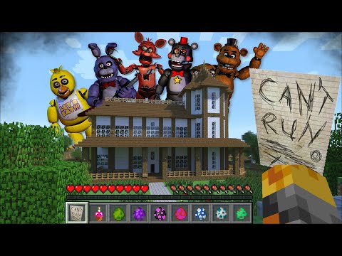 MC Naveed - Minecraft - Minecraft FORBIDDEN FIVE NIGHTS AT FREDDYS AMBUSH HOUSE MOD / DANGEROUS SCARY MOBS !! Minecraft Mods