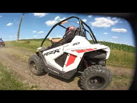 Trying out the polaris rzr 200 father and son