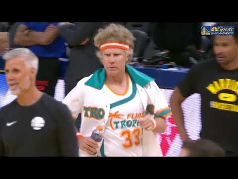 NBA legend Jackie Moon surprises the Golden State Warriors with an unexpected appearance