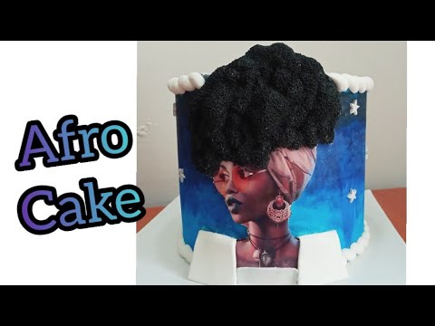 Unique cake design 2020| African themed cake| AFRO DIVA cake tutorial | AFRO Cake tutorial complex