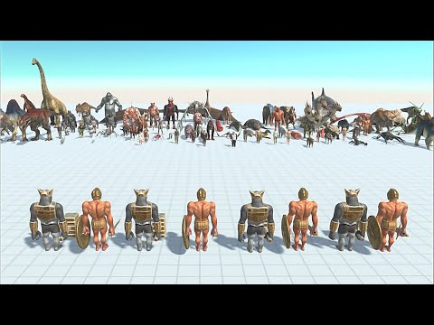 4X ACHILLES & GHOR HAMMER VS 2X FACTION - Animal Revolt Battle Simulator