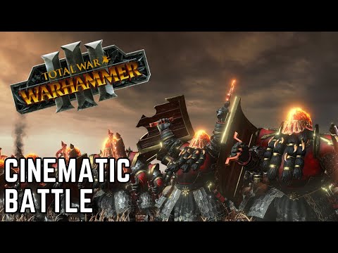 Chaos Dwarfs VS Norsca - Cinematic Battle (Total War: WARHAMMER)