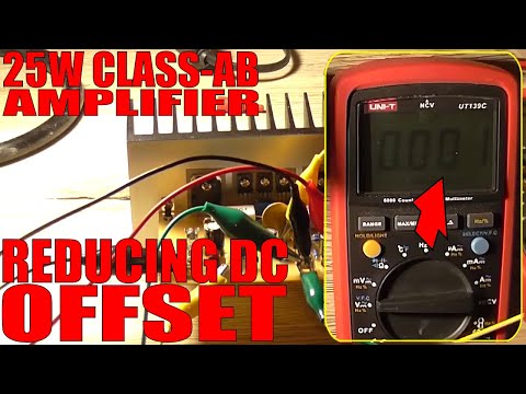25W Class-AB Amplifier - Reducing DC Offset