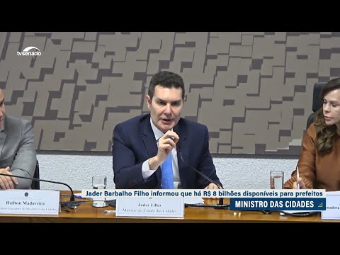 Ministro das Cidades diz que há recursos federais disponíveis para prefeituras