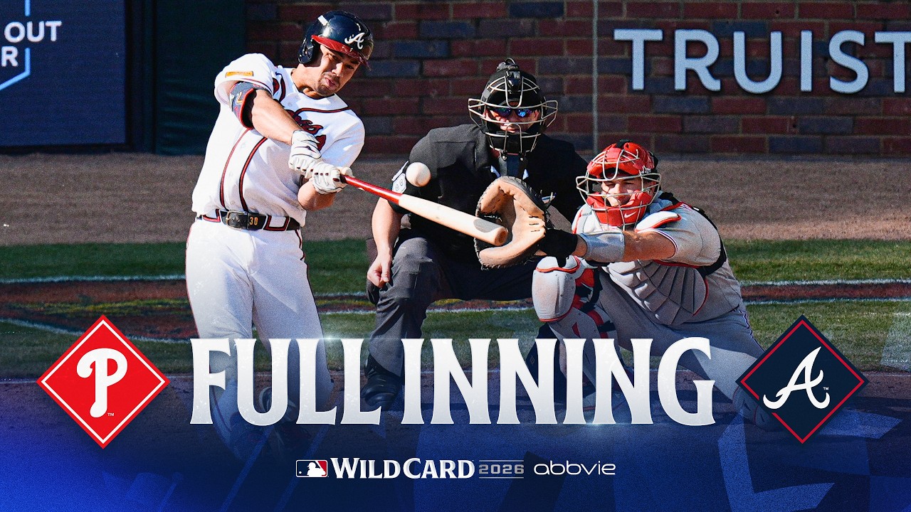 TIED NO MORE! 😳 FULL INNING: Braves take lead vs. Phillies | 2026 Wild Card Series Game 2